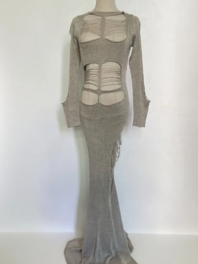 Some Dort of Sign Long Dress