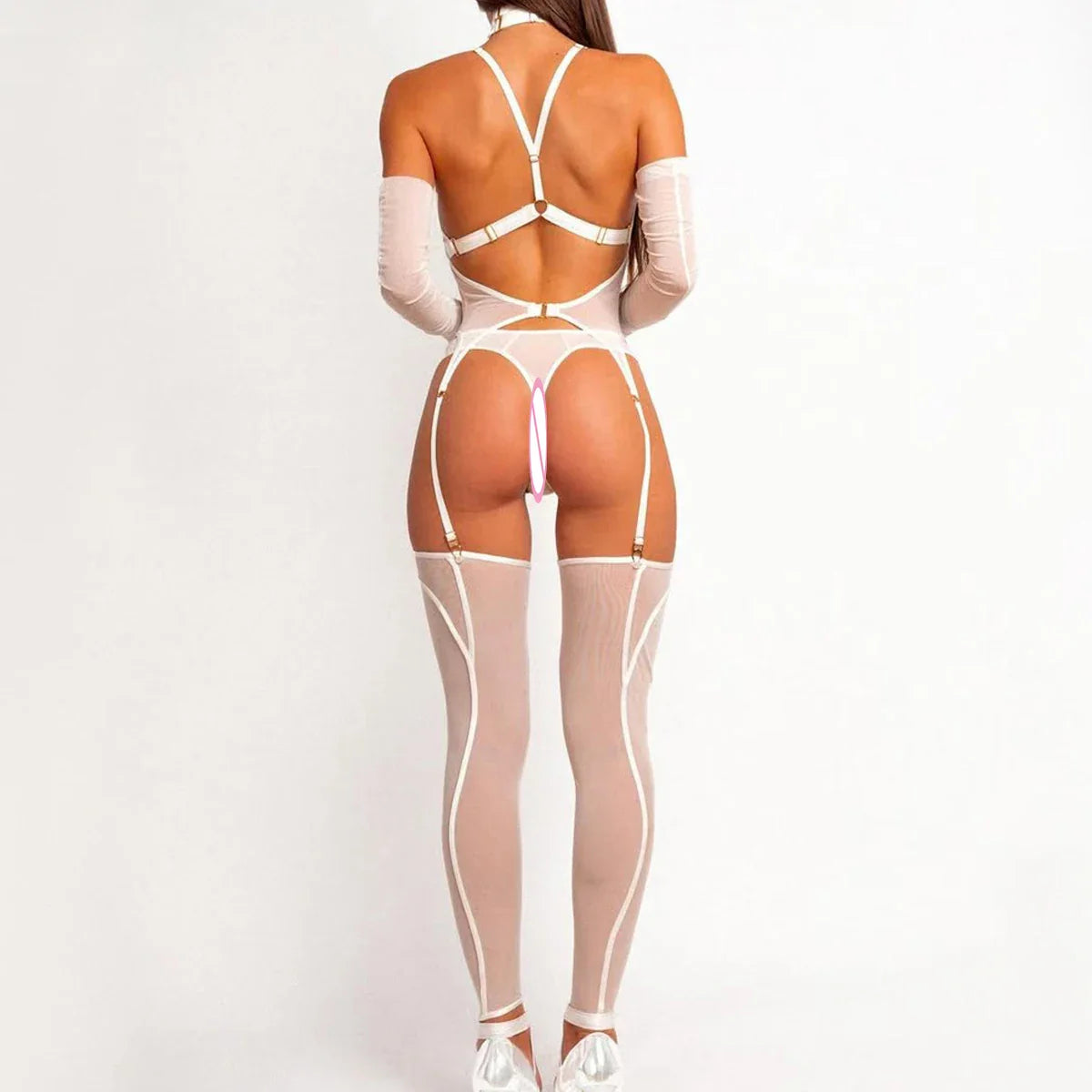 White Sheer Daring Teddies