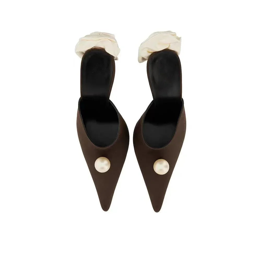 Heartbreak Made Gold Mules Shoes