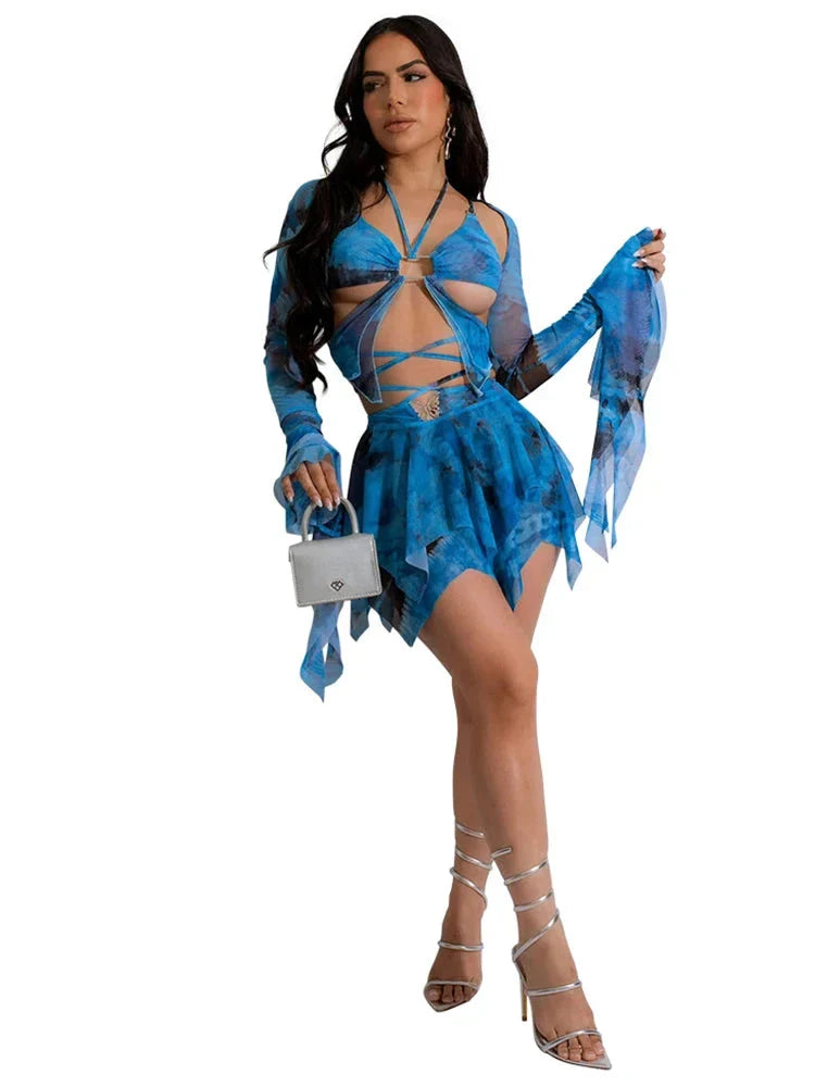 Another illusion She Creates Skirt Set