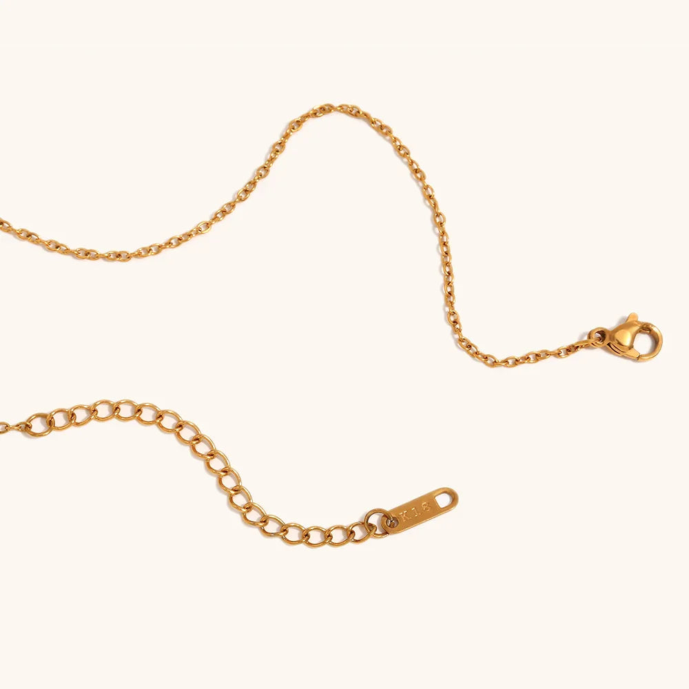 Dripping In Gold Pendant Necklace