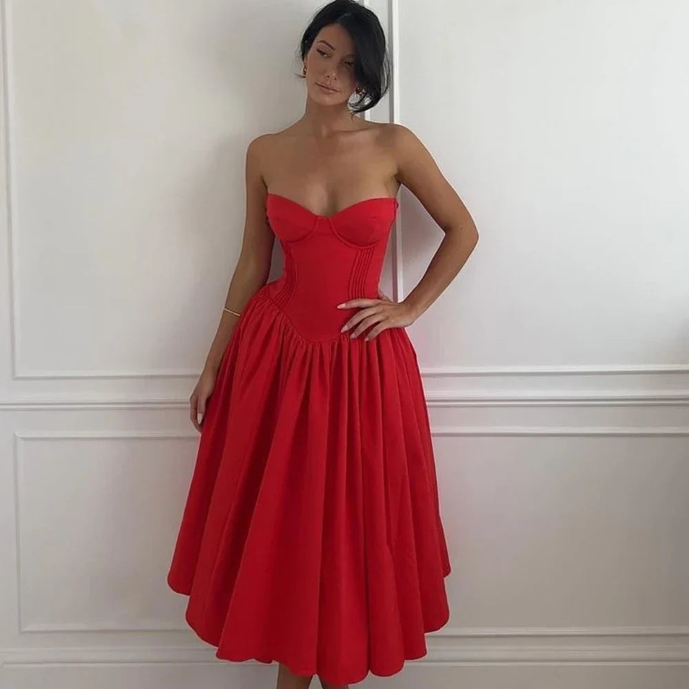 Look Away From The Sky Midi Dress