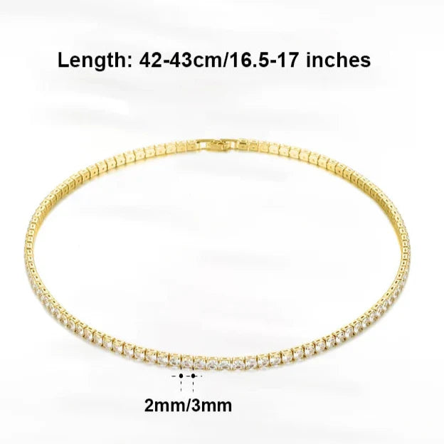 Kisses Down My Neck Tennis Necklace