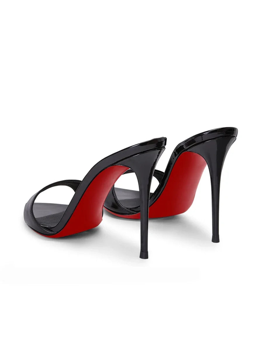 Obsidian Rose Heeled Sandals
