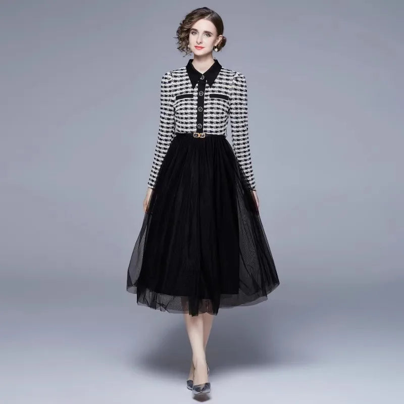 Joyful Autumn Midi Dress