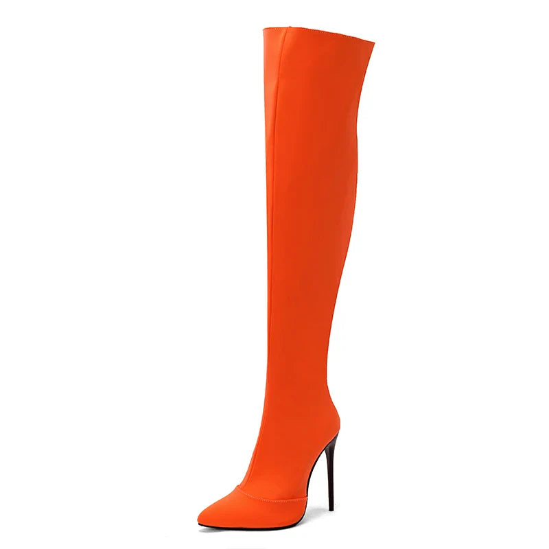 Shadow Raider Thigh High Boots
