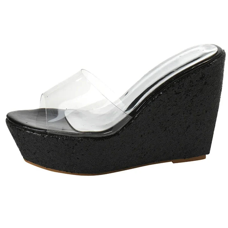 Dew-Kissed Wedges Sandals