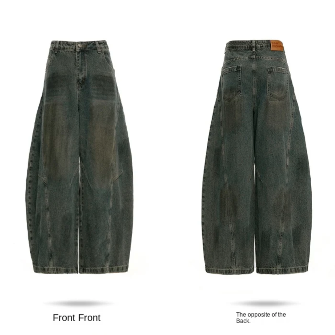 Wide Leg Loose Fit Denim Jeans