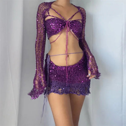 Rhythm And Beats Skirt Set