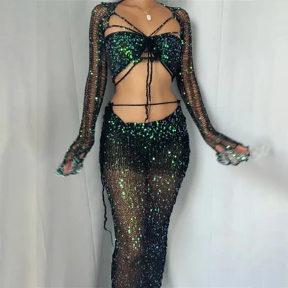 Rhythm And Beats Skirt Set
