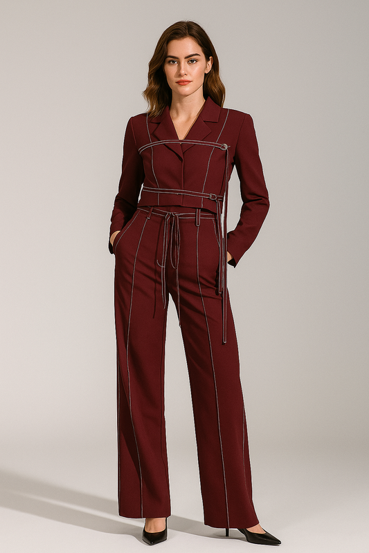 Sapphire Gleam Pants Set