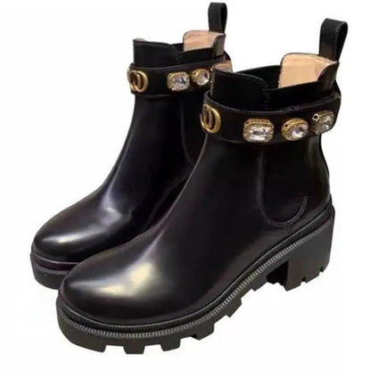 Neon Skyline Nights Ankle Boots