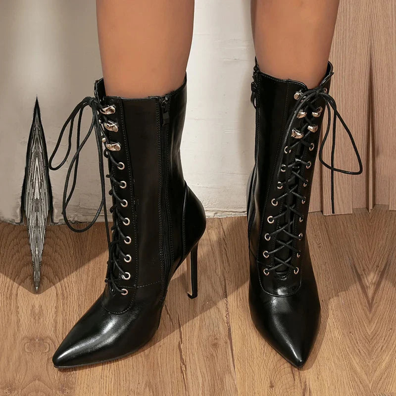 Ghosted Grace Mid-Calf Boots
