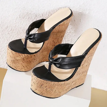 Minimalist Wedges Mules Sandals