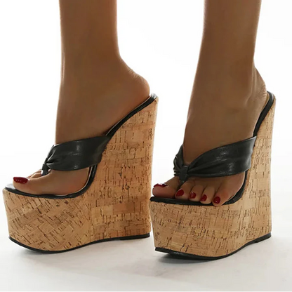 Minimalist Wedges Mules Sandals
