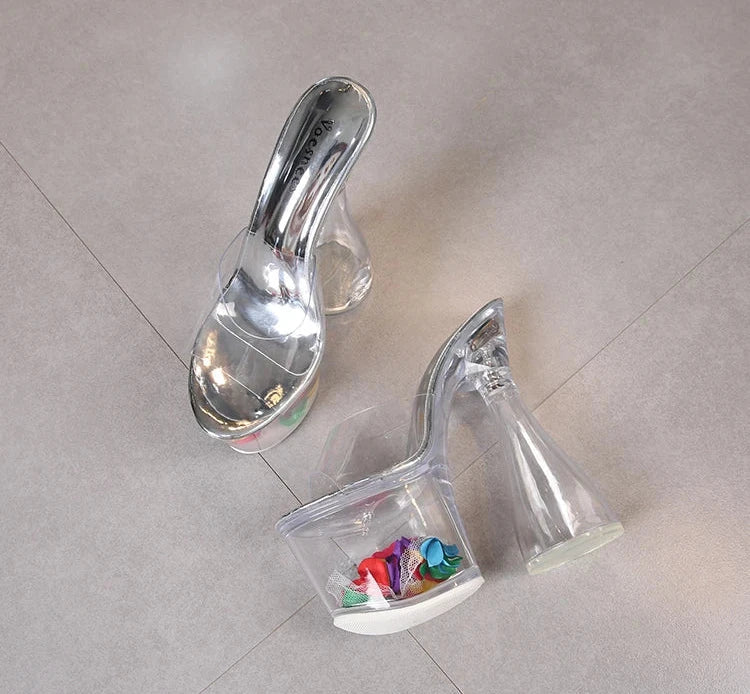 Tease And Taunt Pump Sandals