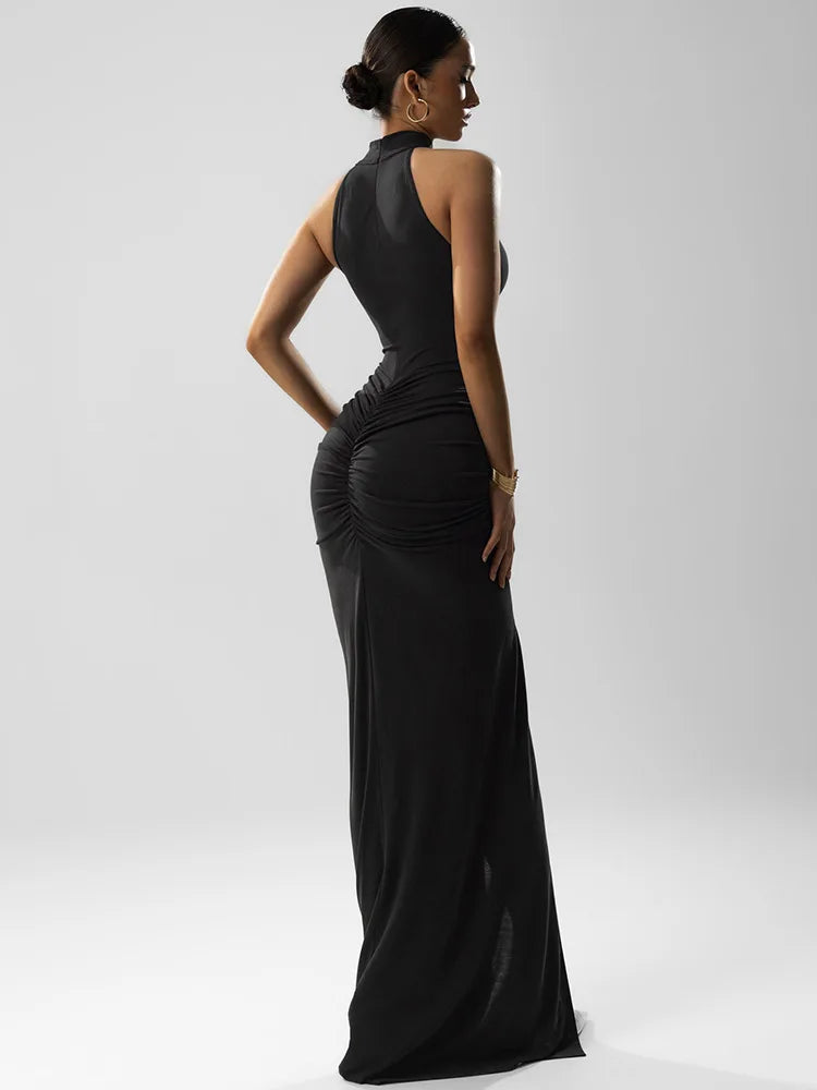 Cold Feelings At Night Maxi Dress