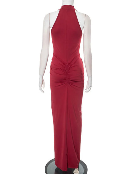 Cold Feelings At Night Maxi Dress
