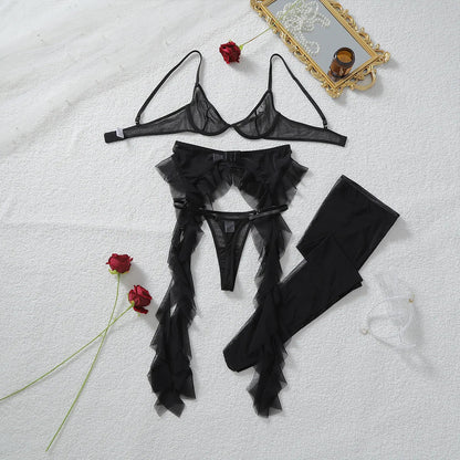 Willowy See Through Belly Belt Lingerie