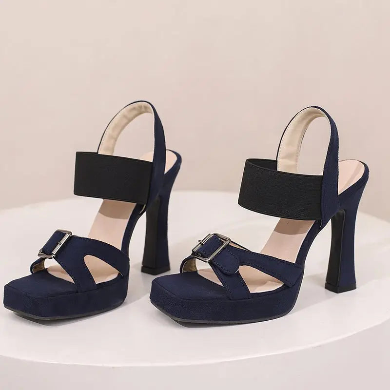 Sleeping in Blood City Chunky Heels