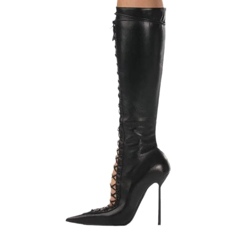 Whiskey And Ribbons Knee High Boots