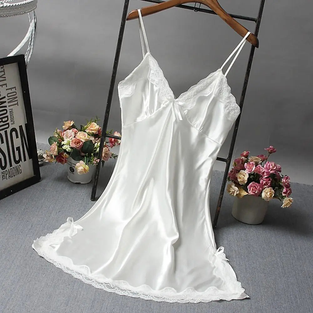 Romantic Lace Patchwork Slip Nightdress