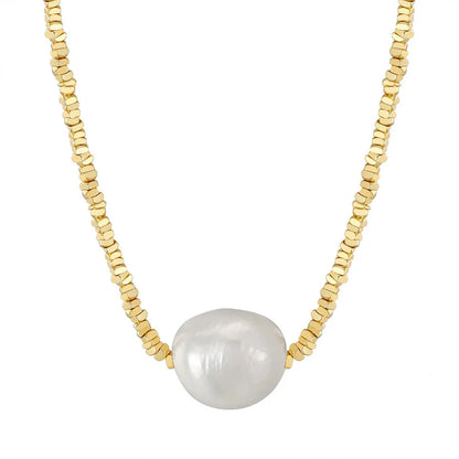 Still Falling Up Pearl Necklace Set