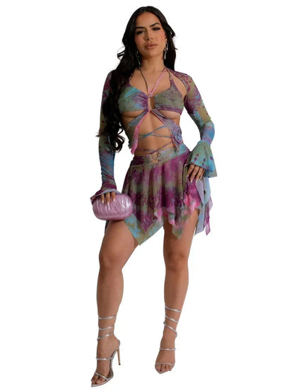 Another illusion She Creates Skirt Set