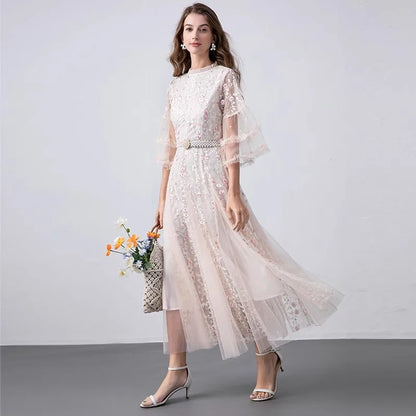 Cotton Candy Magic Midi Dress