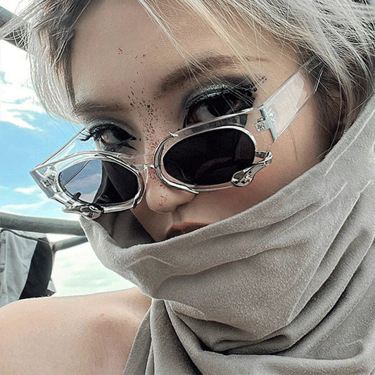 Eclipsed Elegance Oval Sunglasses