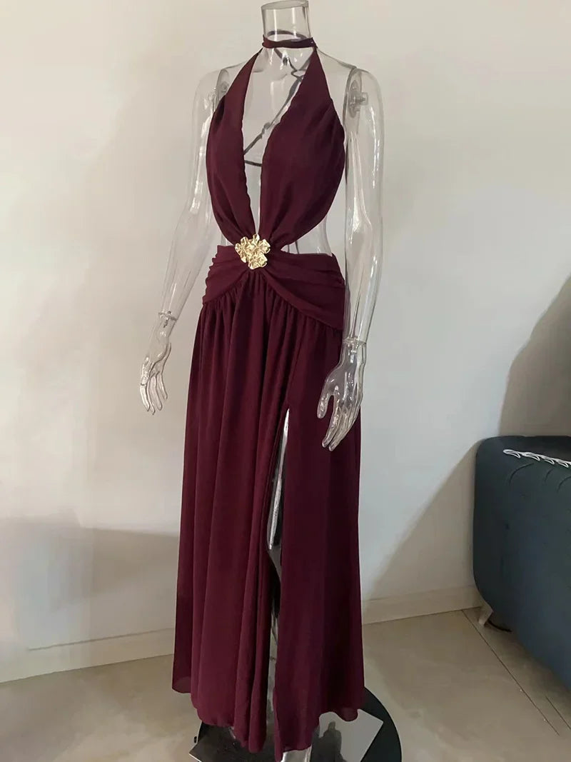 Her Quiet Exit Long Dress