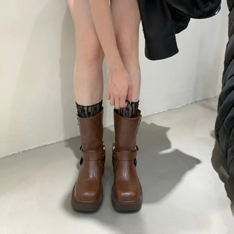 Ain't One-Sided Mid-Calf Boots