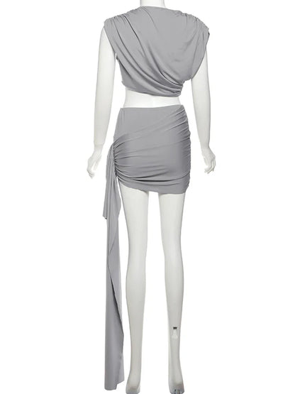 Fallen Like A Stone Skirt Set
