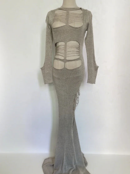 Some Dort of Sign Long Dress