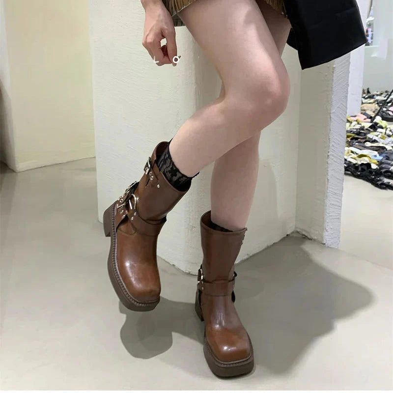 Ain't One-Sided Mid-Calf Boots