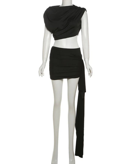 Fallen Like A Stone Skirt Set
