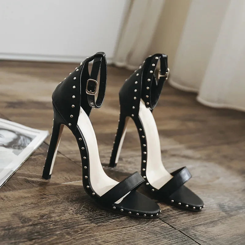 Feeling Like A Sabotage Stiletto Sandals