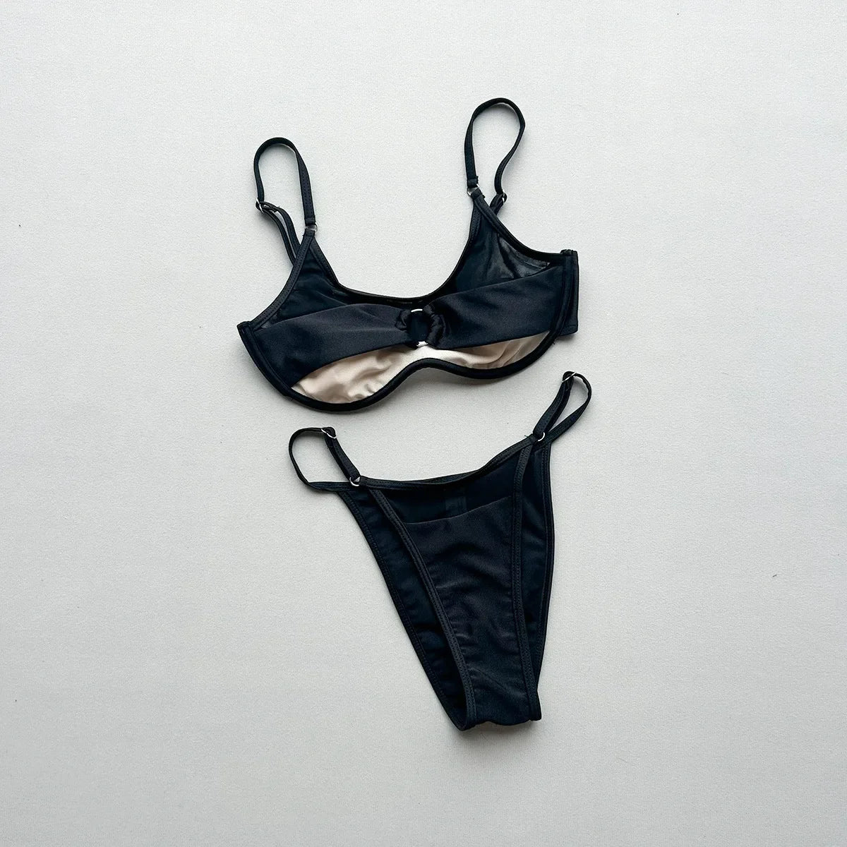 Classic Solid Bikini Two-Piece