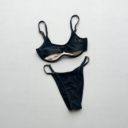 Classic Solid Bikini Two-Piece