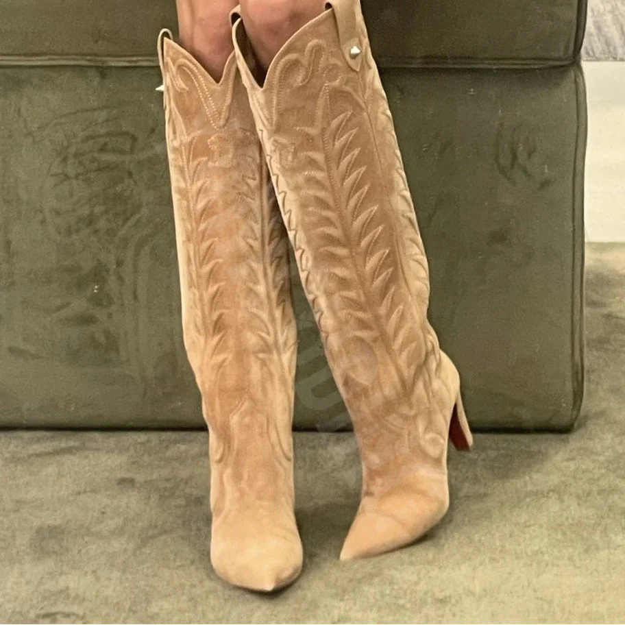 Country Flame Knee-High Boots