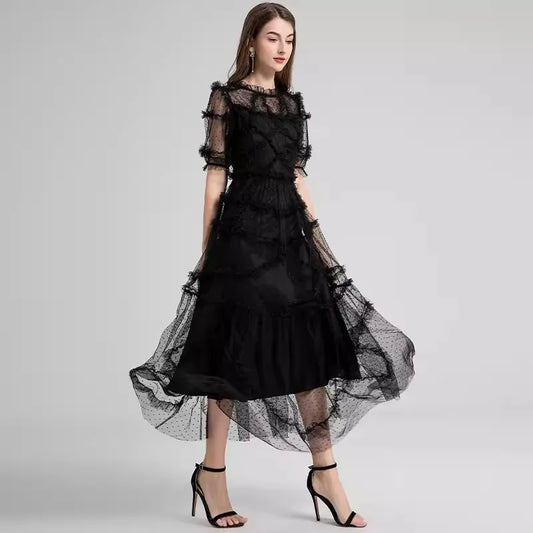 Hummingbird Haze Midi Dress