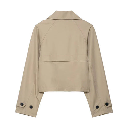 Retro Fold Collar Jacket