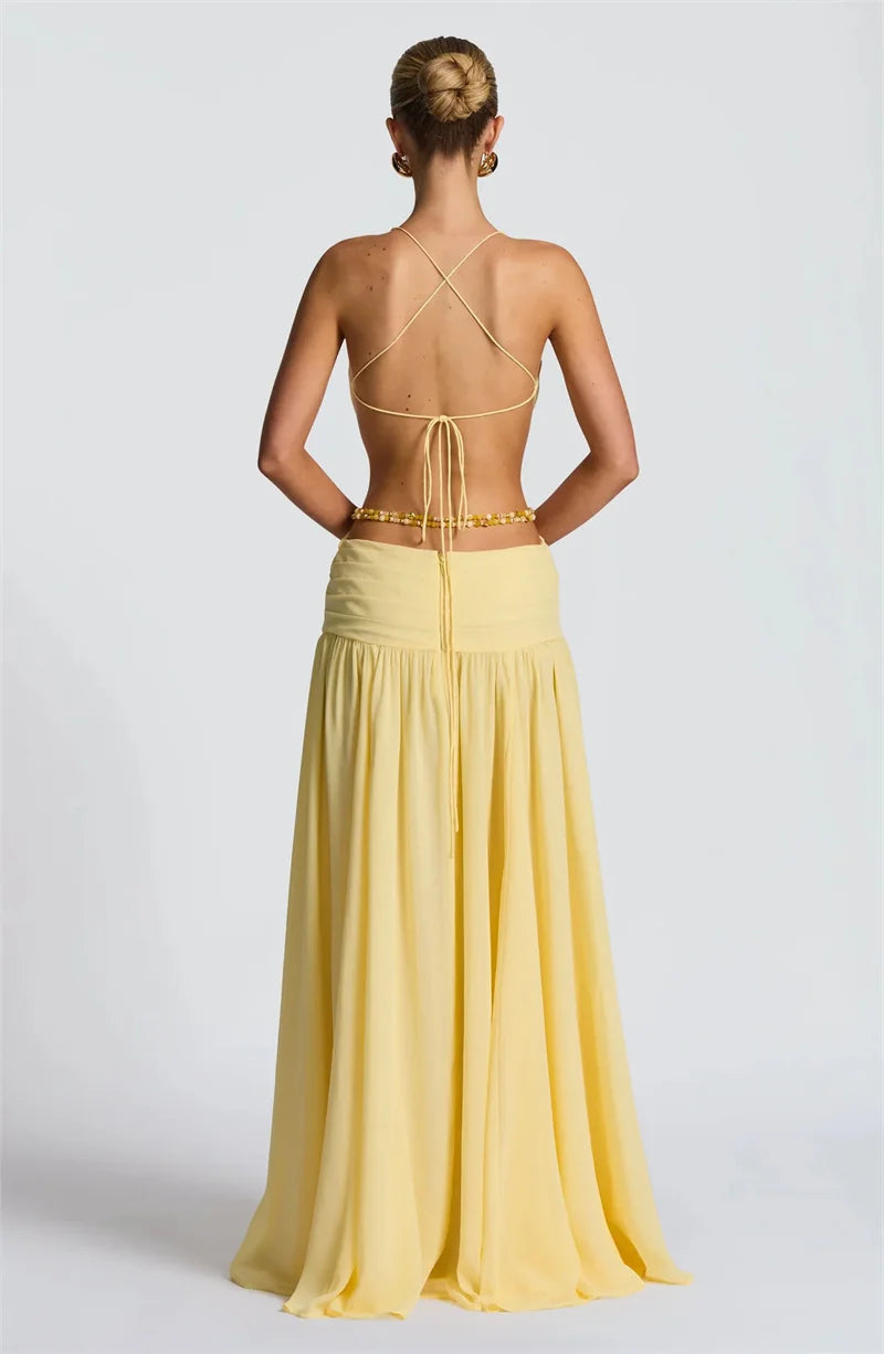 Her Quiet Exit Long Dress