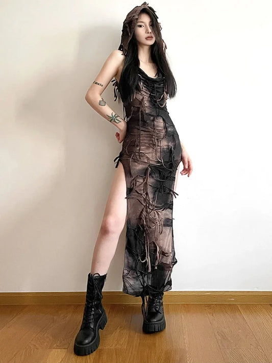 Bloodstream Veil Midi Dress