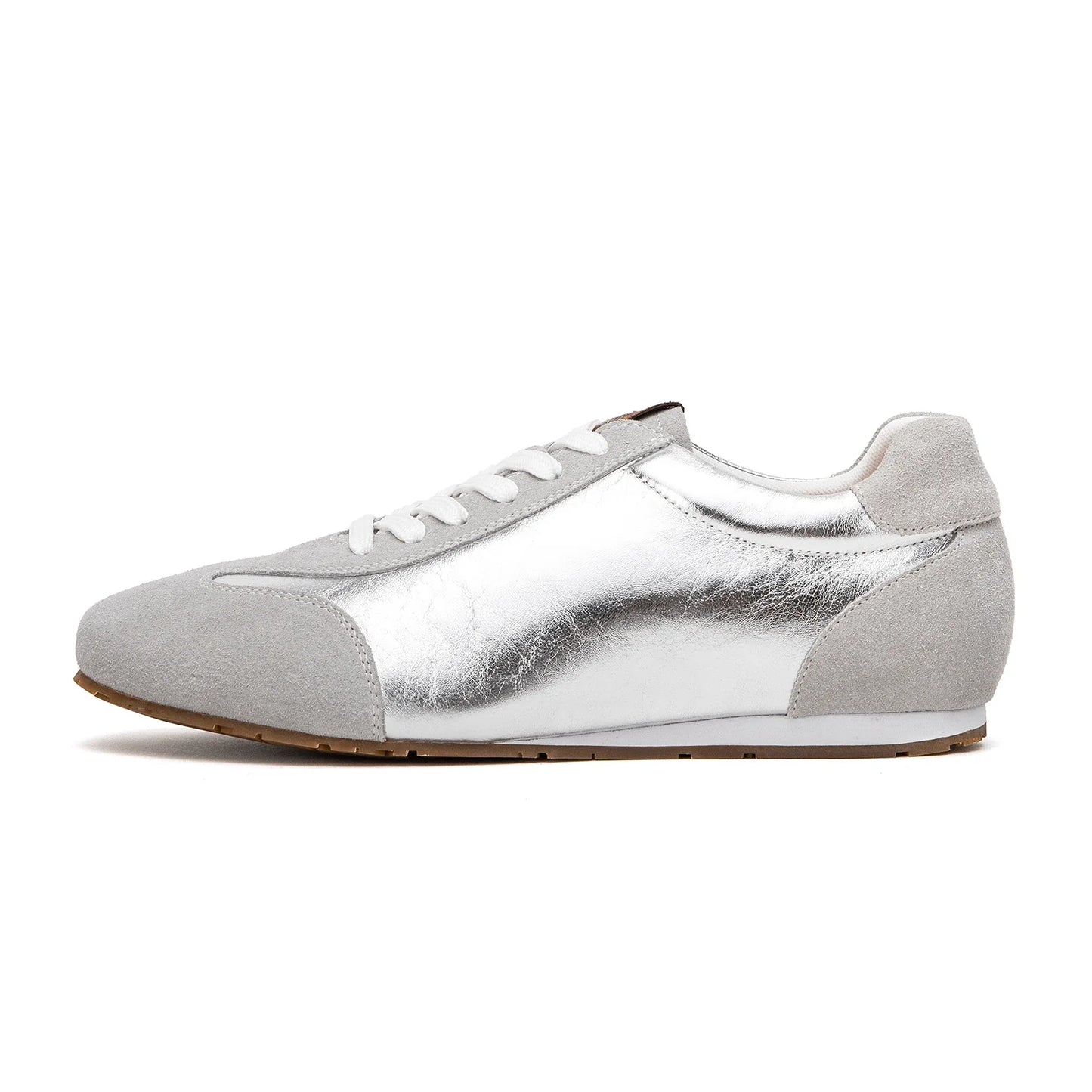 Silver Lace Lightweight Sneakers