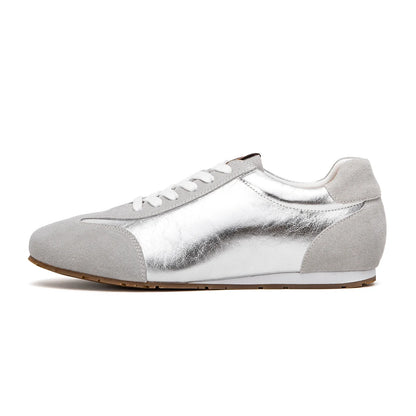 Silver Lace Lightweight Sneakers