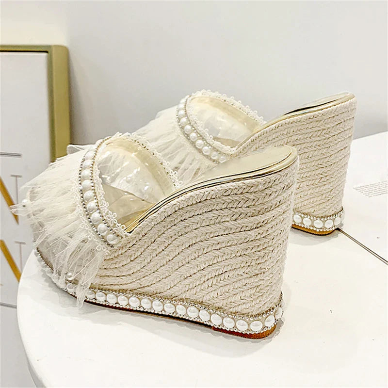 Bohemian Style Weave Wedges Sandals