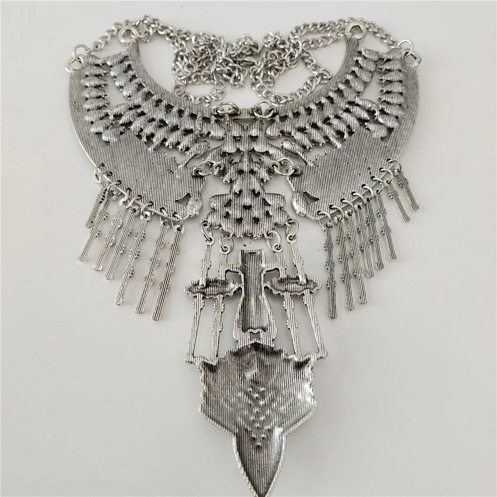 Waves of Shimmer Statement Necklace