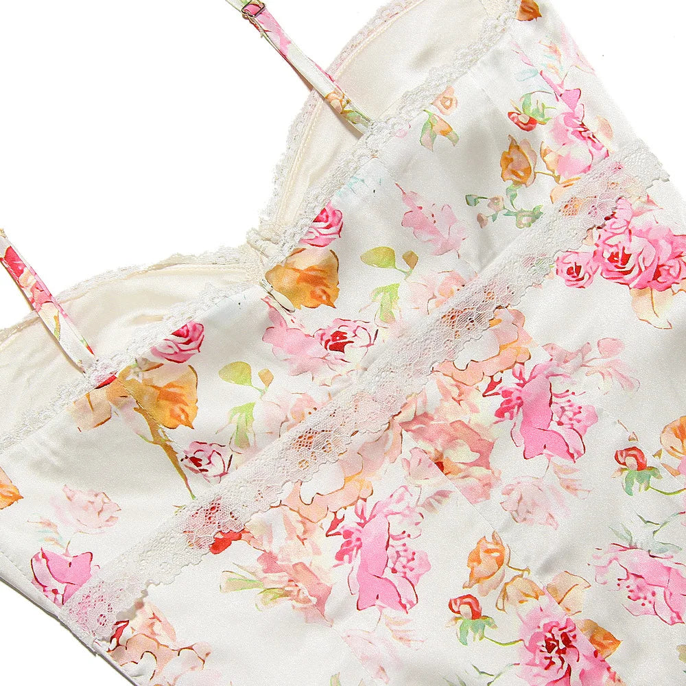 Burning Flower Midi Dress