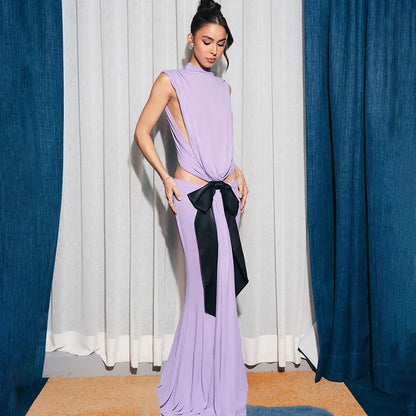 Subtle Fire Long Dress